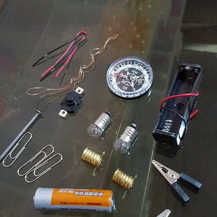 Kit Circuito Eléctrico Escolar 17 Piezas. Juego Científico