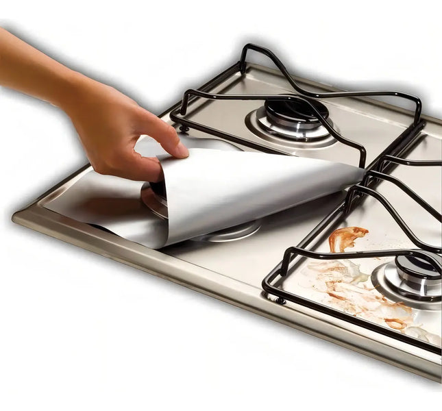 12 Lamina De Aluminio Protector Cocina Estufa Gas Encimera