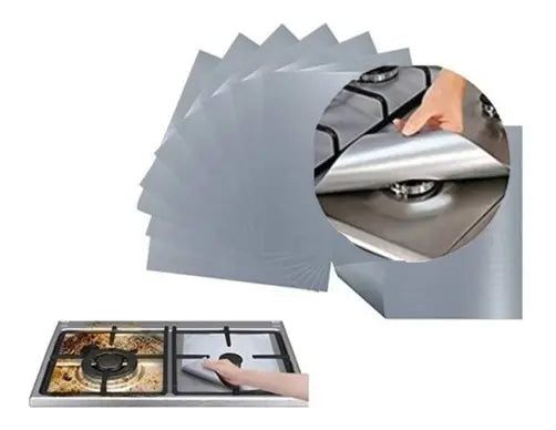 12 Lamina De Aluminio Protector Cocina Estufa Gas Encimera