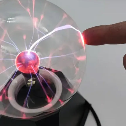 Lampara De Plasma, Sobremesa, Tipo Tesla, Con Rayos