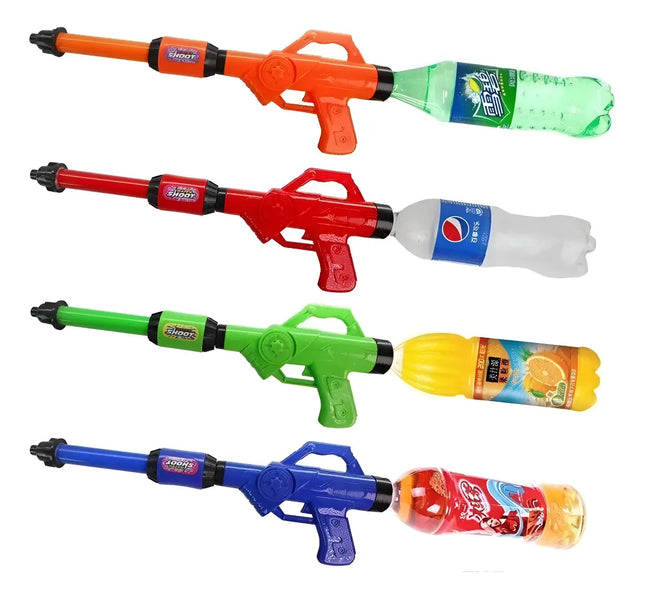Pistola De Agua 49,5cms, Pistola Lanza Agua Para Botella Al Azar
