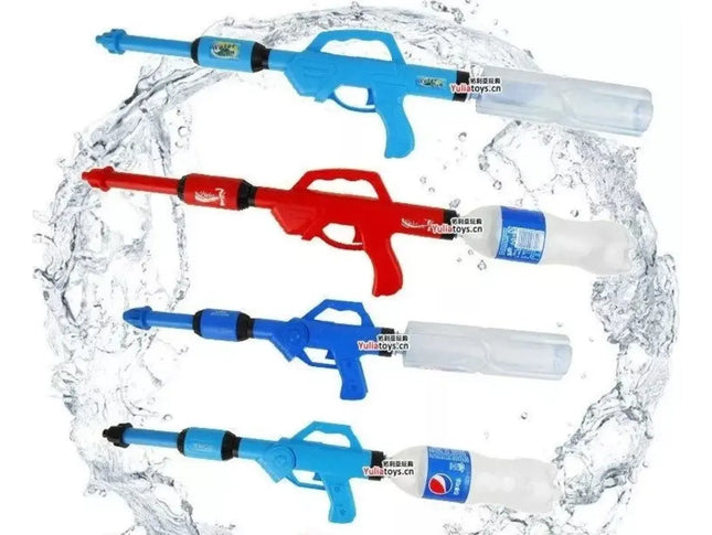 Pistola De Agua 49,5cms, Pistola Lanza Agua Para Botella Al Azar