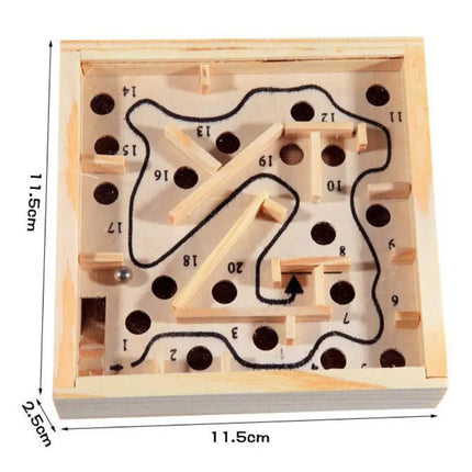 Laberinto 20 Pasos De Madera, Tipo Flipper, Juego Educativo Madera