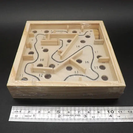 Laberinto 20 Pasos De Madera, Tipo Flipper, Juego Educativo Madera