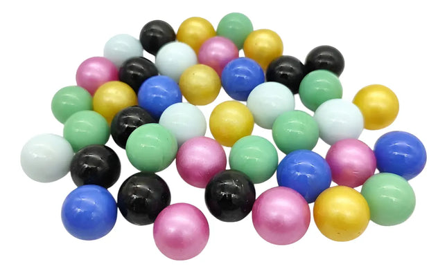 100 Canicas, Bolitas Tiritos De Leche Colores Surtidos 1.5cm Coral