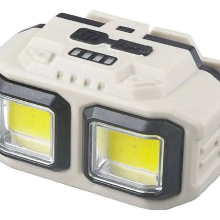 Linterna Frontal Led Brillante 3000lm 300w Lampara Camping Beige / Blanco