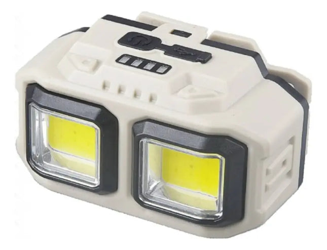 Linterna Frontal Led Brillante 3000lm 300w Lampara Camping Beige / Blanco