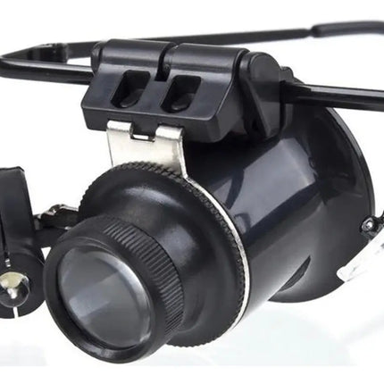 Lentes Con Lupa Relojero De Reparación Aumento 20x Y Luz Led