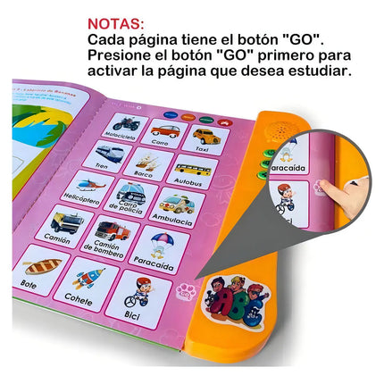 Mi Primer Libro De Aprendizaje Interactivo Juguete Para Niño Naranja