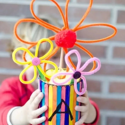 Limpia Pipa 30 Cm - 100 Unidades Colores Surtidos, Arte Surtidos