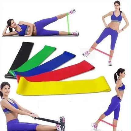Pack 5 Bandas Elásticas Loop Circulares Pilates Aeróbico
