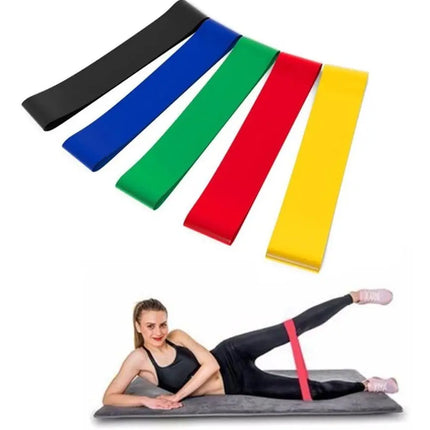 Pack 5 Bandas Elásticas Loop Circulares Pilates Aeróbico