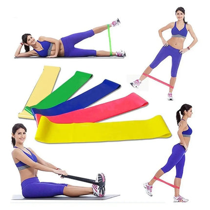 Pack 5 Bandas Elásticas Loop Circulares Pilates Aeróbico