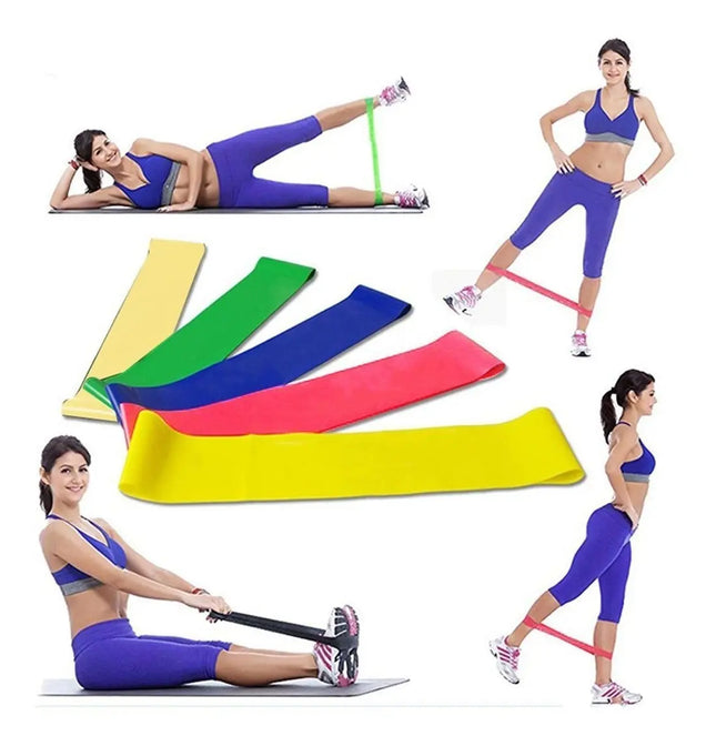 Pack 5 Bandas Elásticas Loop Circulares Pilates Aeróbico