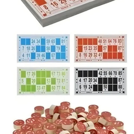 Juego Lotería Lota Bingo Clásico Números De Madera