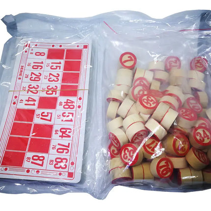 Juego Lotería Lota Bingo Clásico Números De Madera