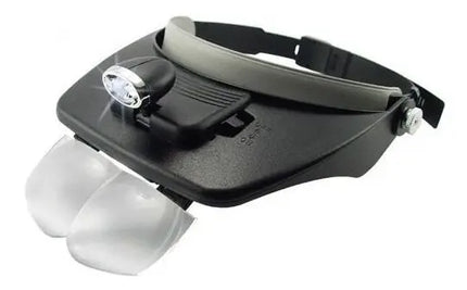 Visera Con 4 Lentes Intercambiables Lupa Con Luz Led