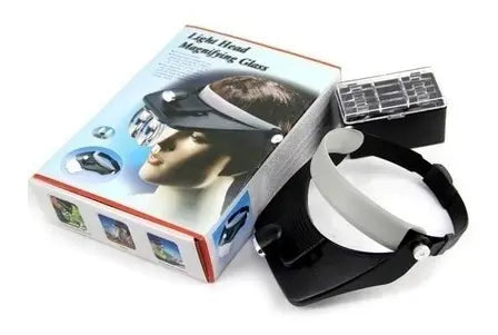 Visera Con 4 Lentes Intercambiables Lupa Con Luz Led