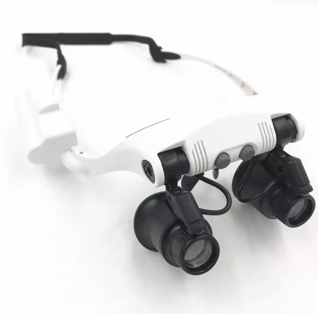 Lentes Tipo Joyero Lupa Aumento Luz Led 10x A 25x