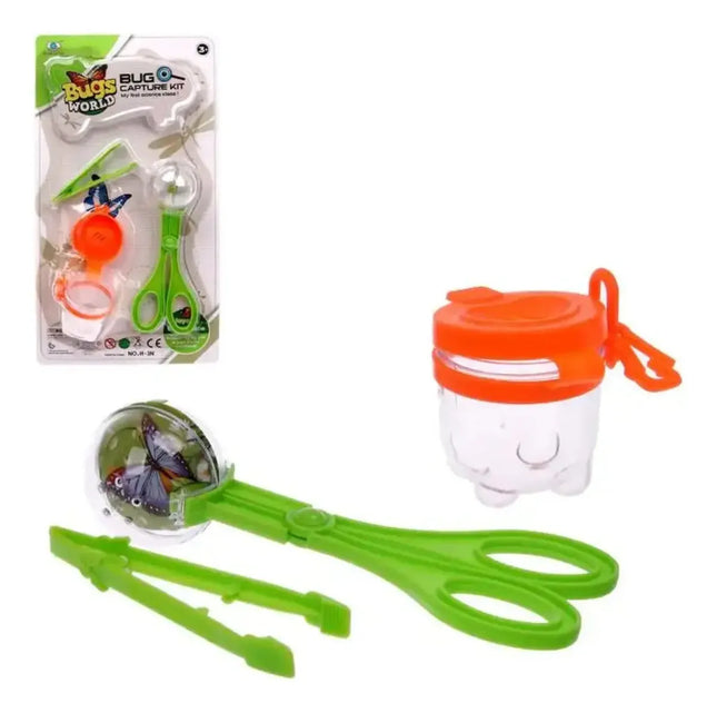 Frasco Con Lupa Para Observar Insectos Lupa Niño Científico