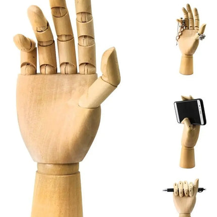 Maniquí Mano De Madera Articulada 25cms, Dibujo, Stop Motion