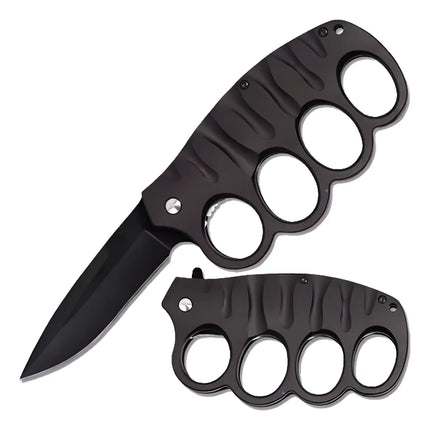 Manopla Hibrida Con Cuchillo Black Inferno Semi Automática