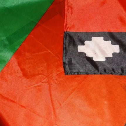 Bandera Mapuche Mediana 90 X 145cms, Poliester, Exclusiva