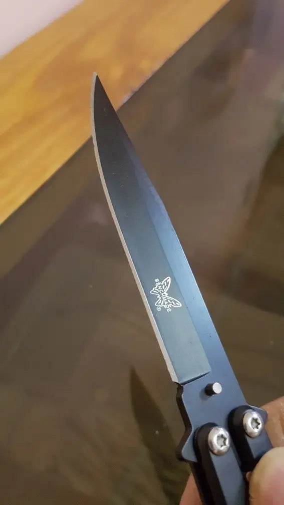 Cuchillo Mariposa Cortapluma Tipo Balison, Cuchillo Mariposa Negro