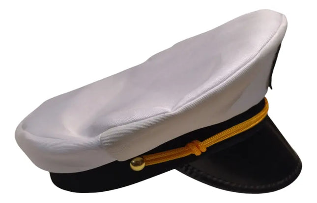 Gorro Marinero, Capitán Barco, Disfraz Capitán Marina Blanco | Standar