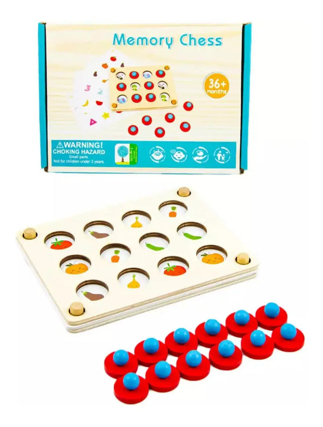 Juego Memorice De Madera Montessori Tarjetas Intercambiables