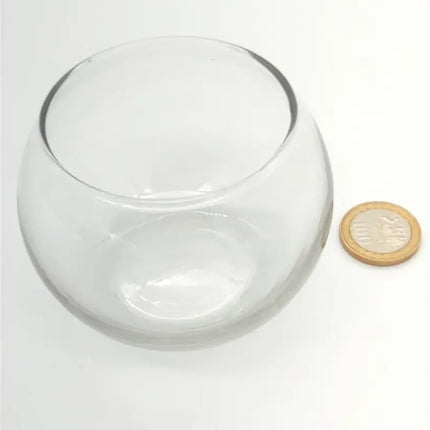 Mini Pecera Vidrio Porta Vela, 250ml, 6x8cmsv