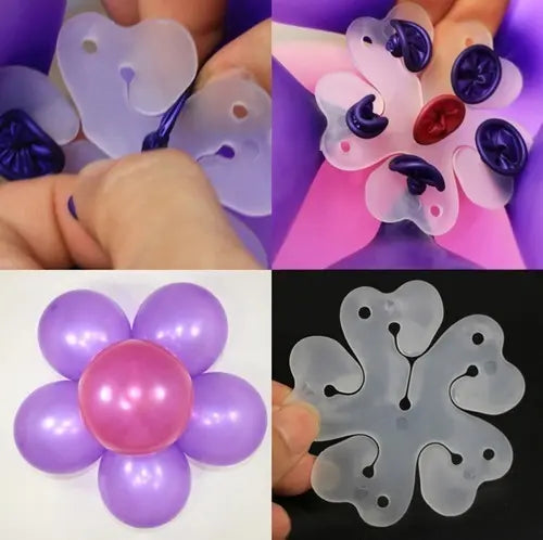 12 X Base Clip Molde Plástico Para Hacer Flores De Globos