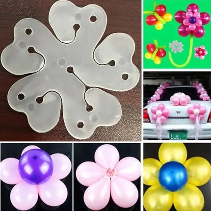 12 X Base Clip Molde Plástico Para Hacer Flores De Globos