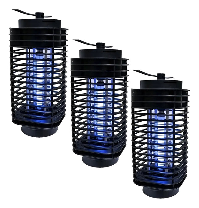 3x Lampara Uv Mata Mosquitos Insecto Repelente Moscas Zancudo