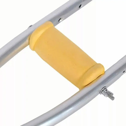 Par Muletas Axilares De Aluminio Regulables Ortopédicas Beige / 1.35 m