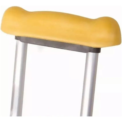 Par Muletas Axilares De Aluminio Regulables Ortopédicas Beige / 1.35 m