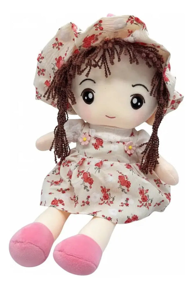 Muñeca De Tela Trapo 47cms Tipo Pepona Peluche