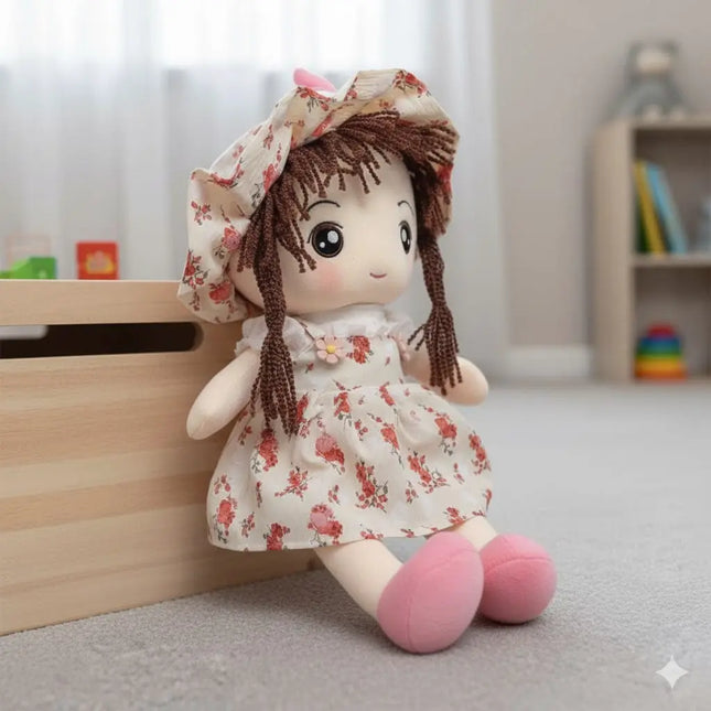 Muñeca De Tela Trapo 47cms Tipo Pepona Peluche