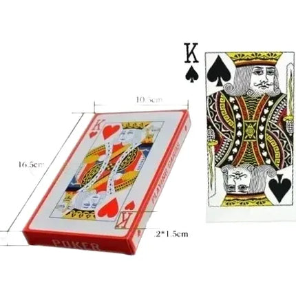 Mazo De Naipe Ingles Tamaño Jumbo De 10x16cms, Carta Gigante