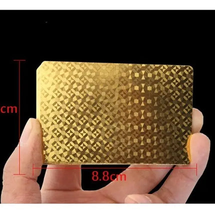 Mazo Cartas Doradas Plastificadas Impermeables Poker Lisas