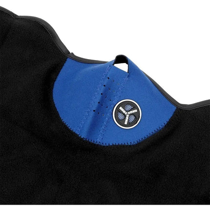 Mascara Facial Térmica Neopreno Con Cuello Polar, Moto, Bici Azul / Polar / Estándar