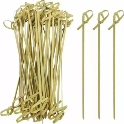 Brocheta Nudo 12cm Pincho 100 Unid Catering Aperitivo Cóctel Ocre / brocheta nudo