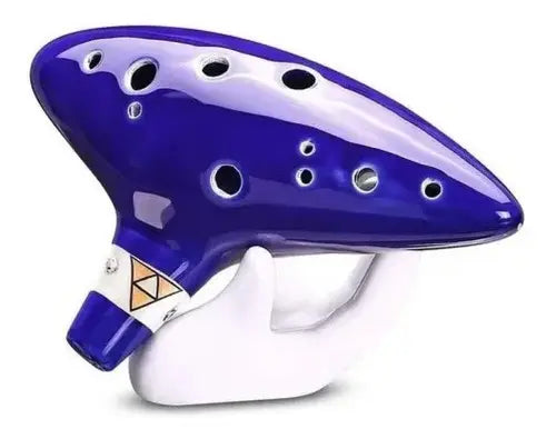 Ocarina Del Tiempo Melodica Ocarina Zelda 12 Agujeros Azul
