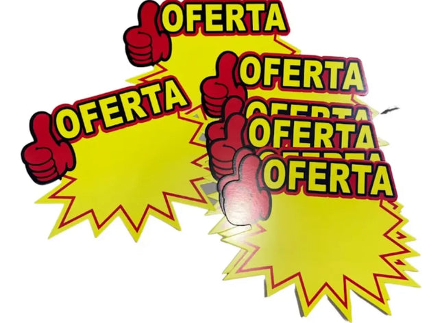 Pack De 100 Etiquetas De Cartón 8x11 Cm Para Poner Precios