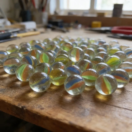 100 Pepitas Canicas, Mini Bolitas Ojo De Gato 9mm , Tiritos