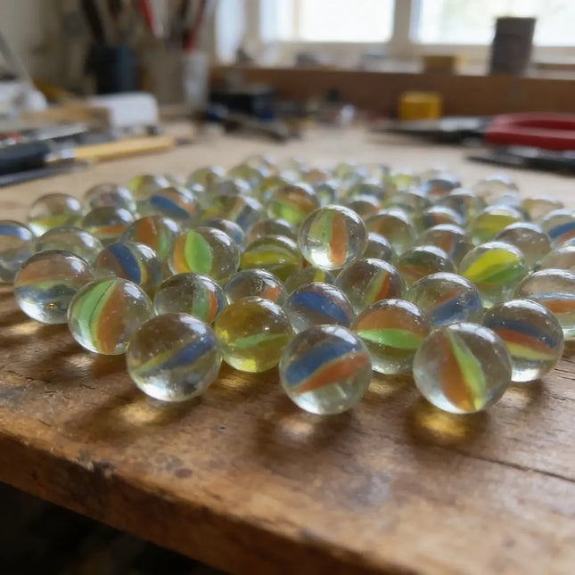 100 Pepitas Canicas, Mini Bolitas Ojo De Gato 9mm , Tiritos