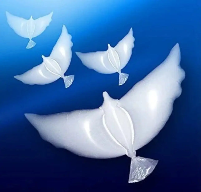 Globo Paloma 100 X 45cms Para Aire O Helio Blanco