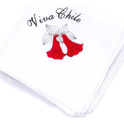 Pañuelos Blancos Estampado Para Baile Cueca 35x35cm X Unidad Blanco COPIHUE