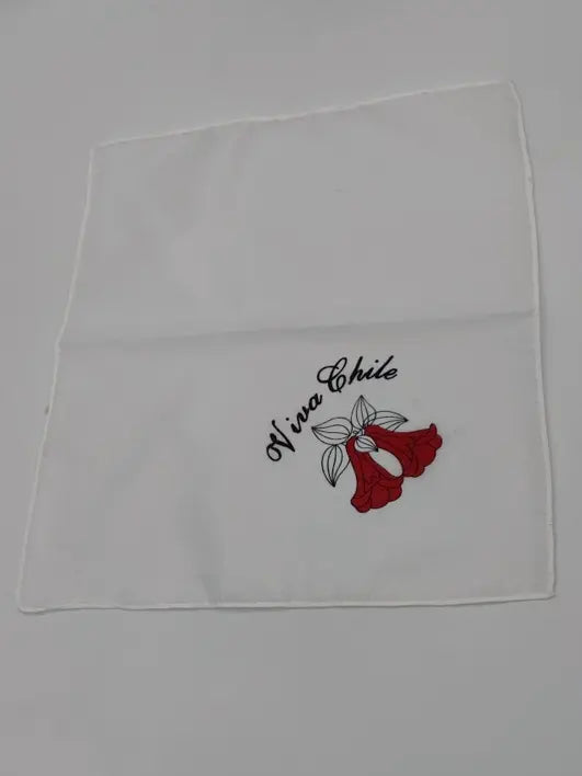 Pañuelos Blancos Estampado Para Baile Cueca 35x35cm X Unidad Blanco COPIHUE