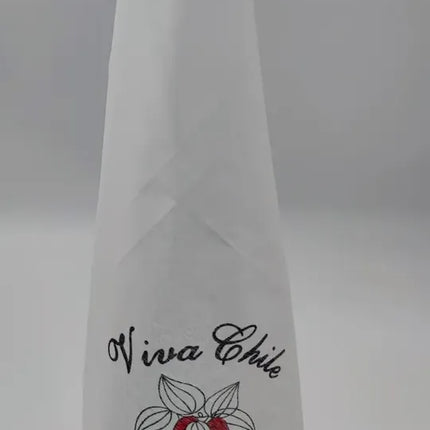 12 Pañuelos Blancos Estampado Para Baile Cueca 35x35cm Blanco COPIHUE